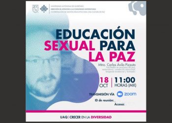 Imparten conferencia Educación sexual para la paz